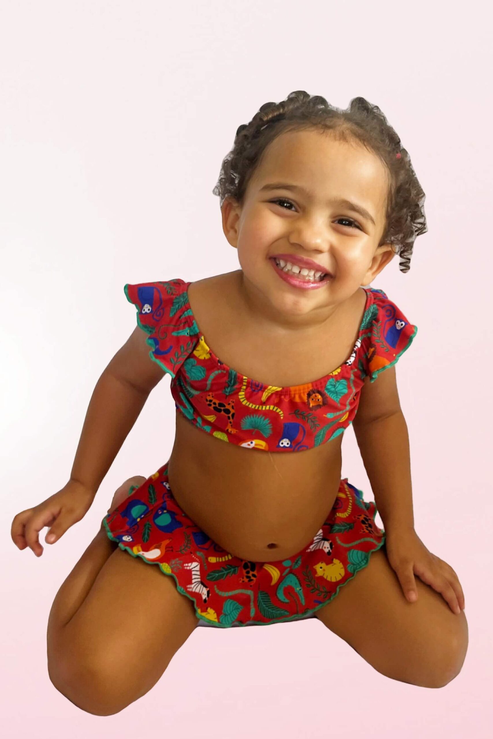 Biquini Conjunto Infantil Ciganinha Safari